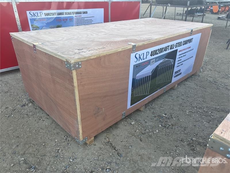  SKLP SK-SC40 20 ft x 40 ft All-Steel Carport (Unus Edificación de acero