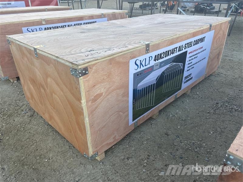  SKLP SK-SC40 20 ft x 40 ft All-Steel Carport (Unus Edificación de acero