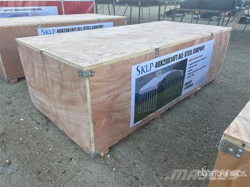  SKLP SK-SC40 20 ft x 40 ft All-Steel Carport (Unus Edificación de acero