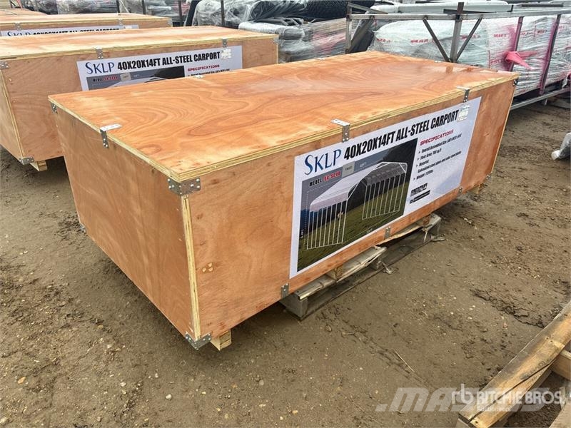 SKLP SK-SC40 20 ft x 40 ft All-Steel Carport (Unus Steel frame buildings