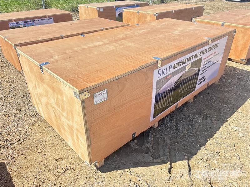 SKLP SK-SC40 20 ft x 40 ft All-Steel Carport (Unus Tērauda karkasa ēkas