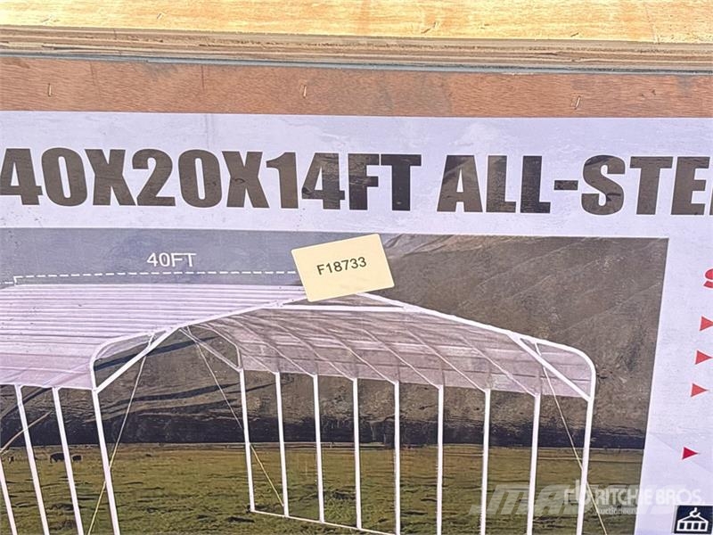 SKLP SK-SC40 20 ft x 40 ft All-Steel Carport (Unus Tērauda karkasa ēkas