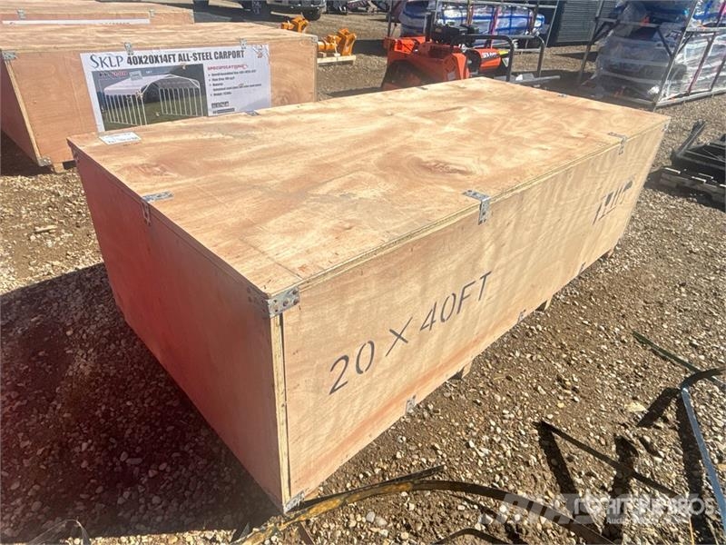  SKLP SK-SC40 20 ft x 40 ft All-Steel Carport (Unus المباني الإطار الصلب