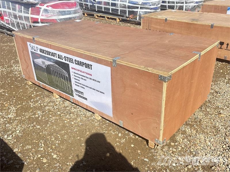 SKLP SK-SC40 20 ft x 40 ft All-Steel Carport (Unus Tērauda karkasa ēkas