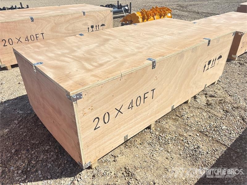 SKLP SK-SC40 20 ft x 40 ft All-Steel Carport (Unus Tērauda karkasa ēkas