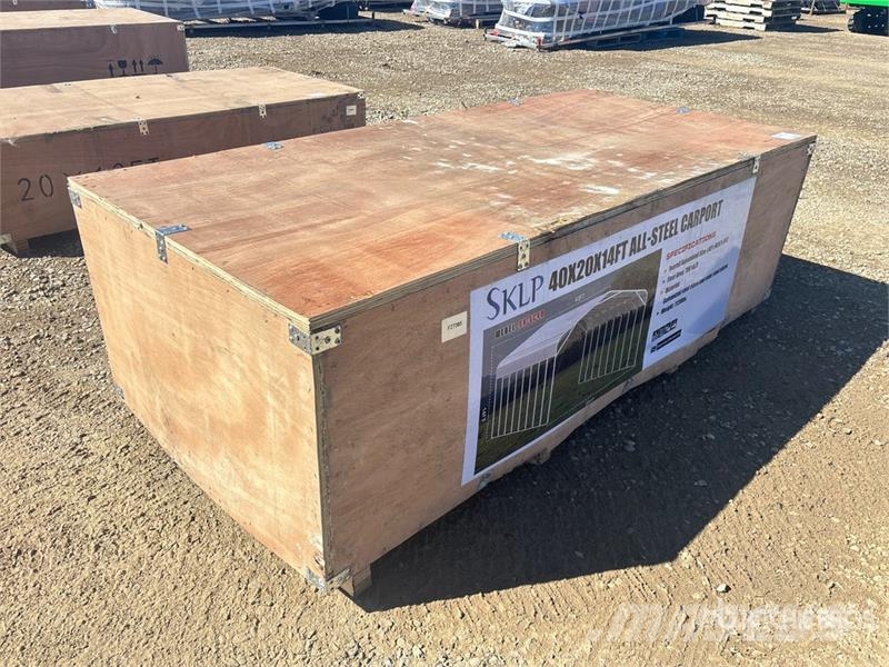 SKLP SK-SC40 20 ft x 40 ft All-Steel Carport (Unus Tērauda karkasa ēkas