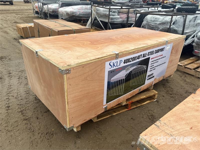  SKLP SK-SC40 20 ft x 40 ft All-Steel Carport (Unus Steel frame buildings