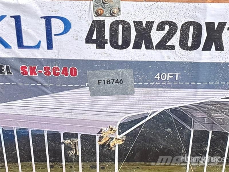  SKLP SK-SC40 20 ft x 40 ft All-Steel Carport (Unus المباني الإطار الصلب