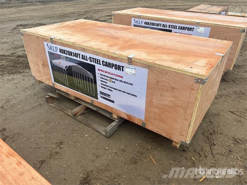 SKLP SK-SC40 20 ft x 40 ft All-Steel Carport (Unus Steel frame buildings