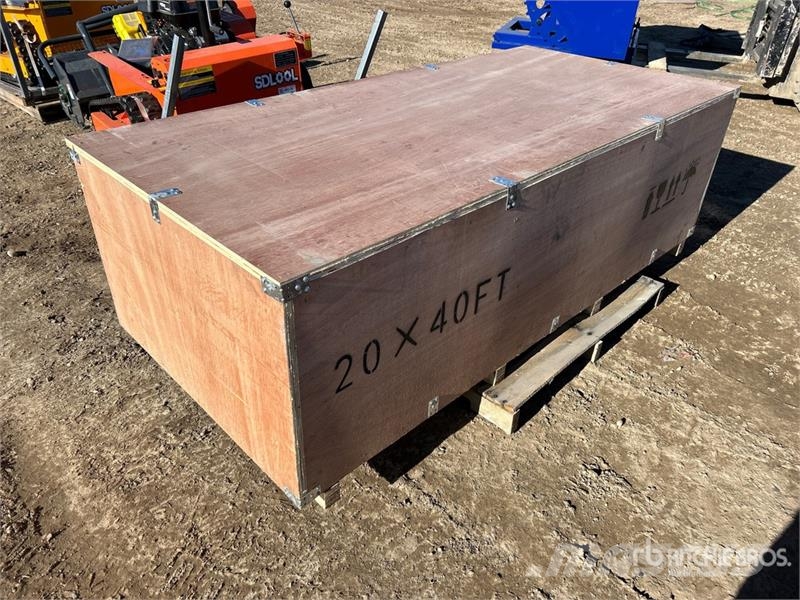 SKLP SK-SC40 20 ft x 40 ft All-Steel Carport (Unus Ατσάλινο πλαίσιο κτιρίων