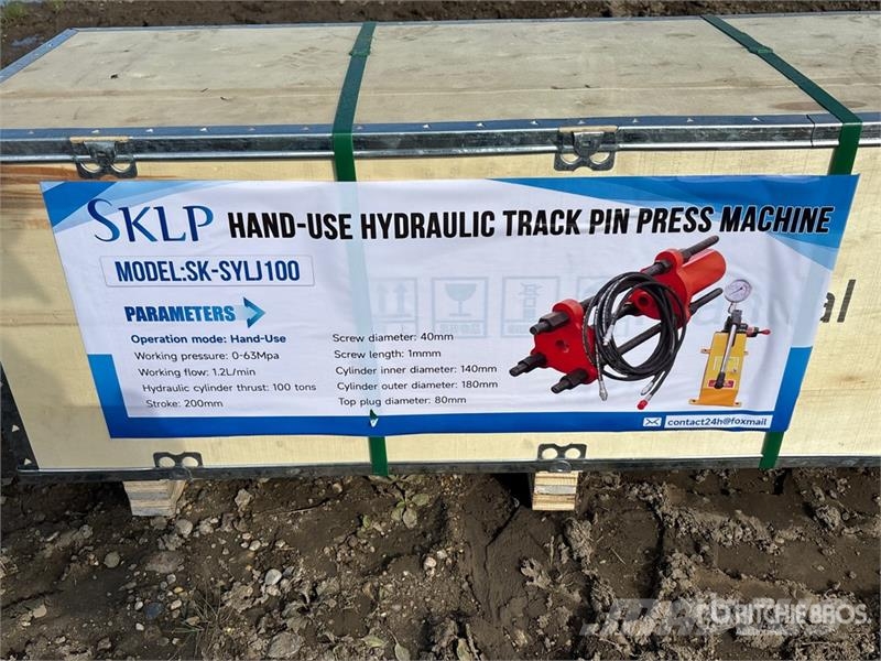SKLP SK-SYLJ100 Hand-Use Hydraulic Track Pin Press Kiti naudoti statybos komponentai