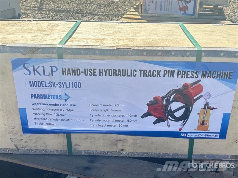 SKLP SK-SYLJ100 Hand-Use Hydraulic Track Pin Press Kiti naudoti statybos komponentai