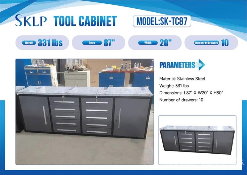 SKLP SK-TC87 87 in 10-Drawer Tool Cabinet (Unused) Строителство - Други