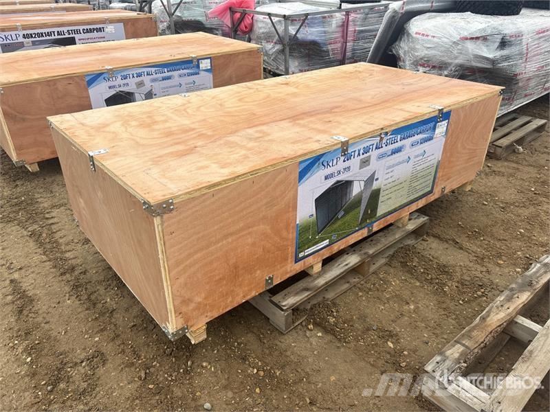 SKLP SK-ZP20 20 ft x 30 ft All-Steel Enclosed Carp Steel frame buildings