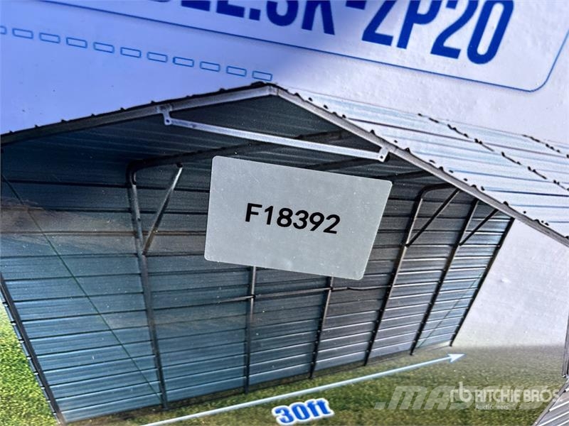 SKLP SK-ZP20 20 ft x 30 ft All-Steel Enclosed Carp Ατσάλινο πλαίσιο κτιρίων