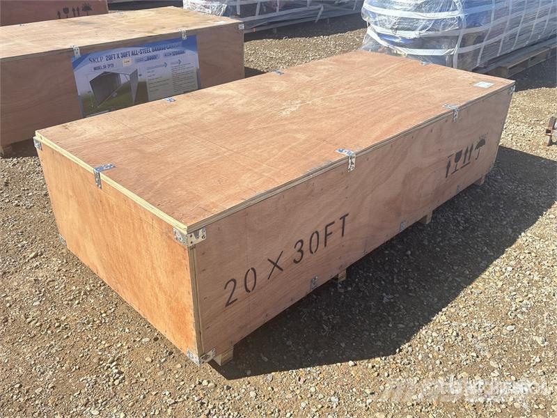  SKLP SK-ZP20 20 ft x 30 ft All-Steel Enclosed Carp المباني الإطار الصلب