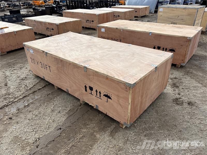 SKLP SK-ZP20 20 ft x 30 ft All-Steel Enclosed Carp Ατσάλινο πλαίσιο κτιρίων