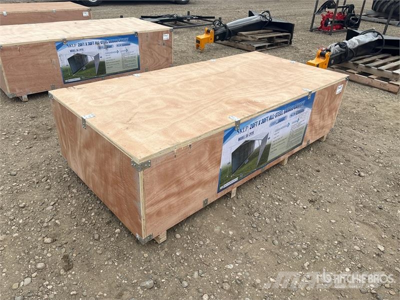 SKLP SK-ZP20 20 ft x 30 ft All-Steel Enclosed Carp Steel frame buildings