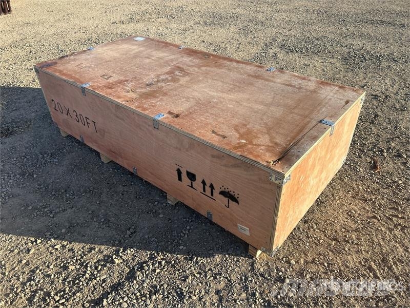  SKLP SK-ZP20 20 ft x 30 ft All-Steel Enclosed Carp المباني الإطار الصلب
