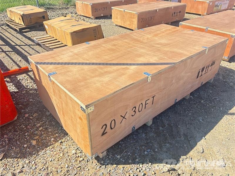 SKLP SK-ZP20 20 ft x 30 ft All-Steel Enclosed Carp Tērauda karkasa ēkas