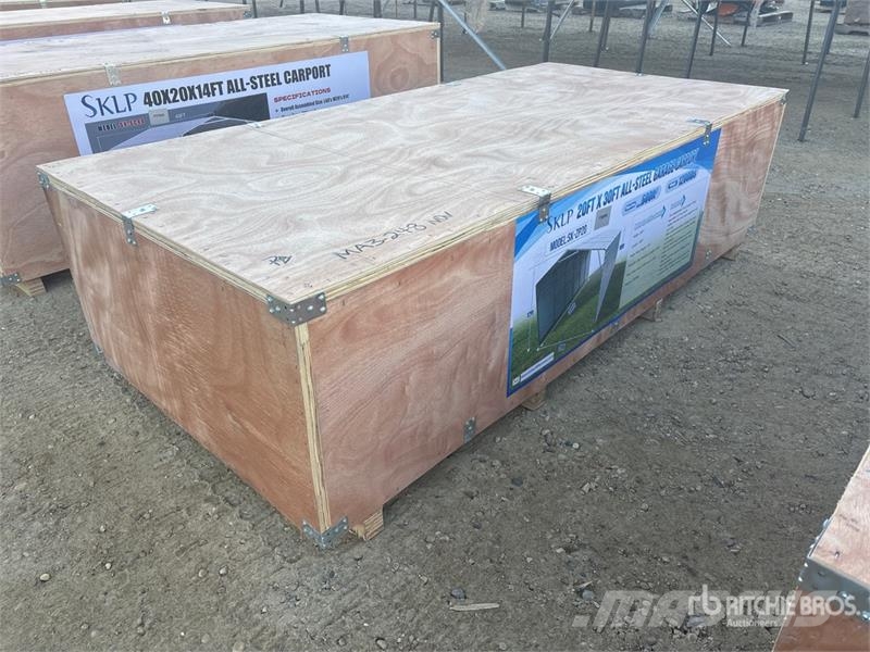  SKLP SK-ZP20 20 ft x 30 ft All-Steel Enclosed Carp Edificación de acero