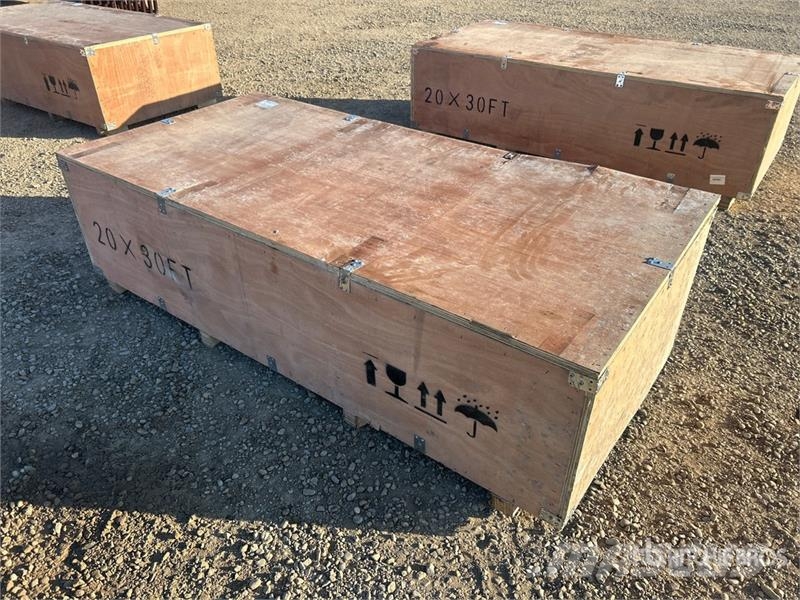 SKLP SK-ZP20 20 ft x 30 ft All-Steel Enclosed Carp المباني الإطار الصلب