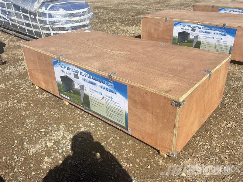  SKLP SK-ZP20 20 ft x 30 ft All-Steel Enclosed Carp المباني الإطار الصلب