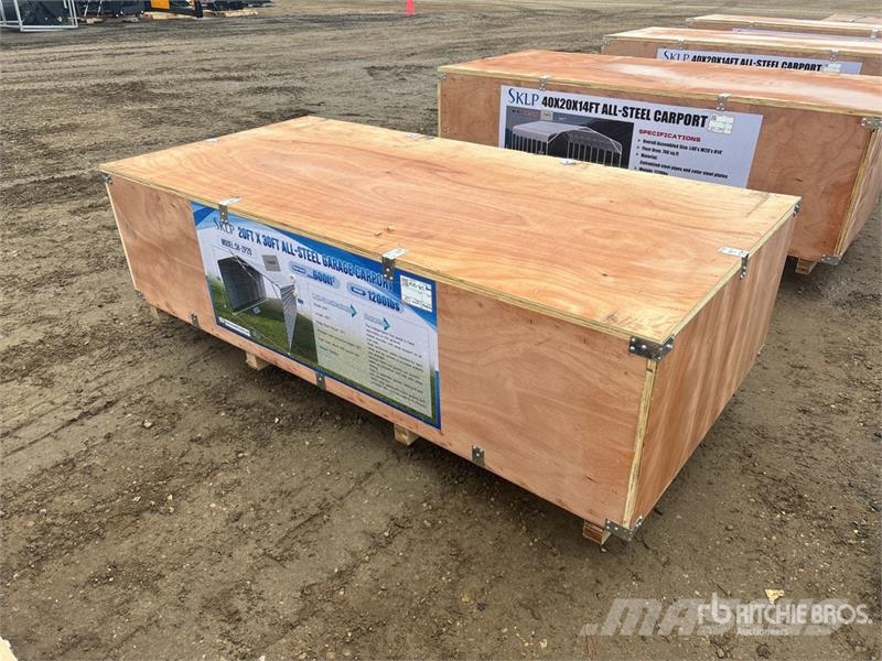 SKLP SK-ZP20 20 ft x 30 ft All-Steel Enclosed Carp Steel frame buildings