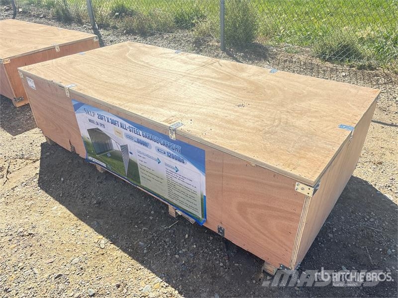 SKLP SK-ZP20 20 ft x 30 ft All-Steel Enclosed Carp Tērauda karkasa ēkas