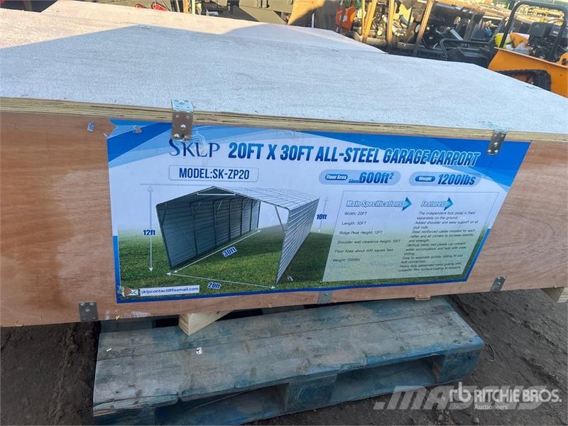 SKLP SK-ZP20 20 ft x 30 ft All-Steel Enclosed Carp Steel frame buildings