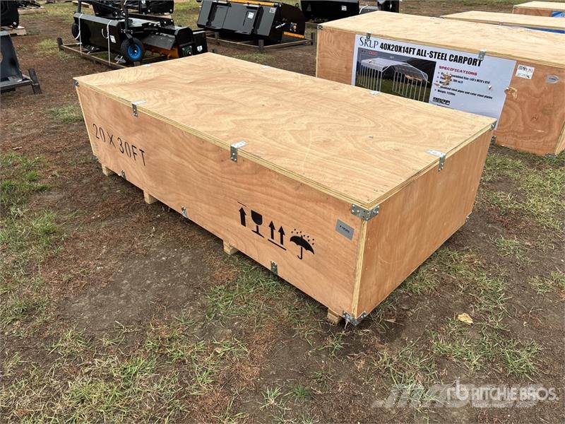 SKLP SK-ZP20 20 ft x 30 ft All-Steel Enclosed Carp Čelični okviri za građevine