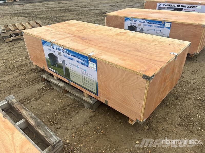 SKLP SK-ZP20 20 ft x 30 ft All-Steel Enclosed Carp Steel frame buildings