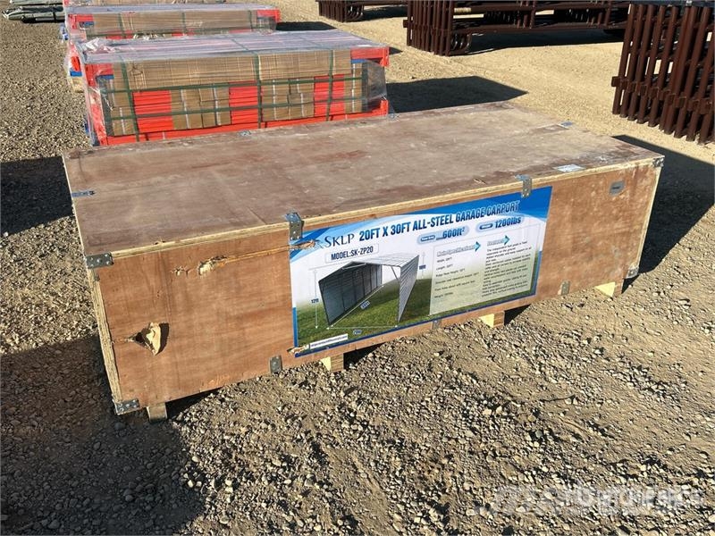  SKLP SK-ZP20 20 ft x 30 ft All-Steel Enclosed Carp المباني الإطار الصلب