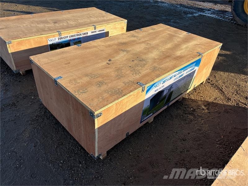 SKLP SK-ZP20 20 ft x 30 ft All-Steel Enclosed Carp Ατσάλινο πλαίσιο κτιρίων
