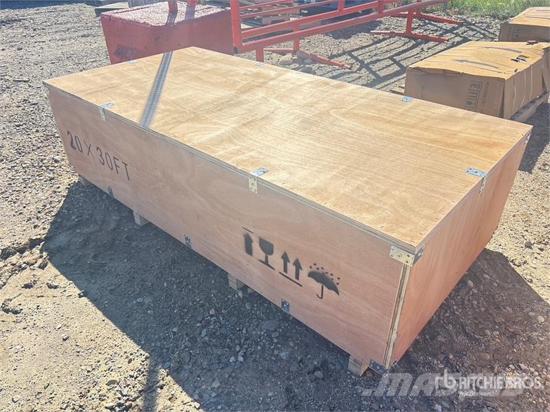 SKLP SK-ZP20 20 ft x 30 ft All-Steel Enclosed Carp Tērauda karkasa ēkas