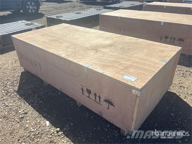 SKLP SK-ZP20 20 ft x 30 ft All-Steel Enclosed Carp Tērauda karkasa ēkas
