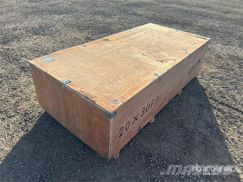  SKLP SK-ZP20 20 ft x 30 ft All-Steel Enclosed Carp المباني الإطار الصلب