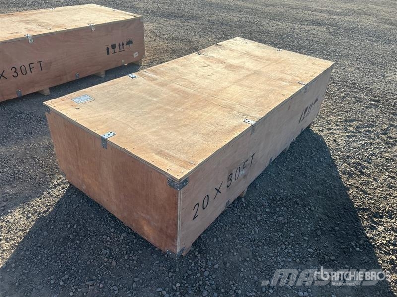 SKLP SK-ZP20 20 ft x 30 ft All-Steel Enclosed Carp المباني الإطار الصلب