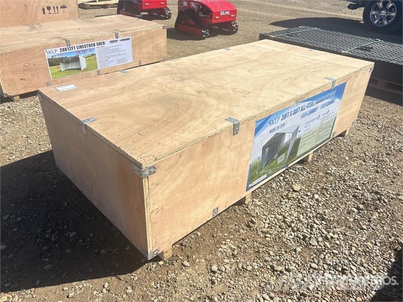 SKLP SK-ZP20 20 ft x 30 ft All-Steel Enclosed Carp Tērauda karkasa ēkas