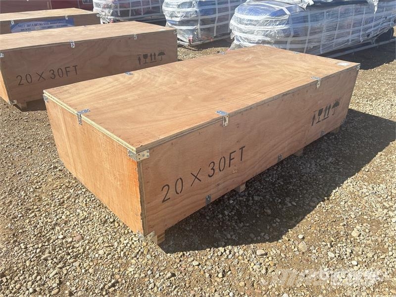 SKLP SK-ZP20 20 ft x 30 ft All-Steel Enclosed Carp Tērauda karkasa ēkas