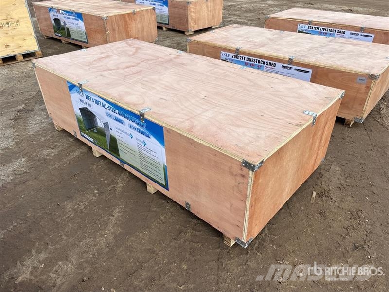 SKLP SK-ZP20 20 ft x 30 ft All-Steel Enclosed Carp Ατσάλινο πλαίσιο κτιρίων