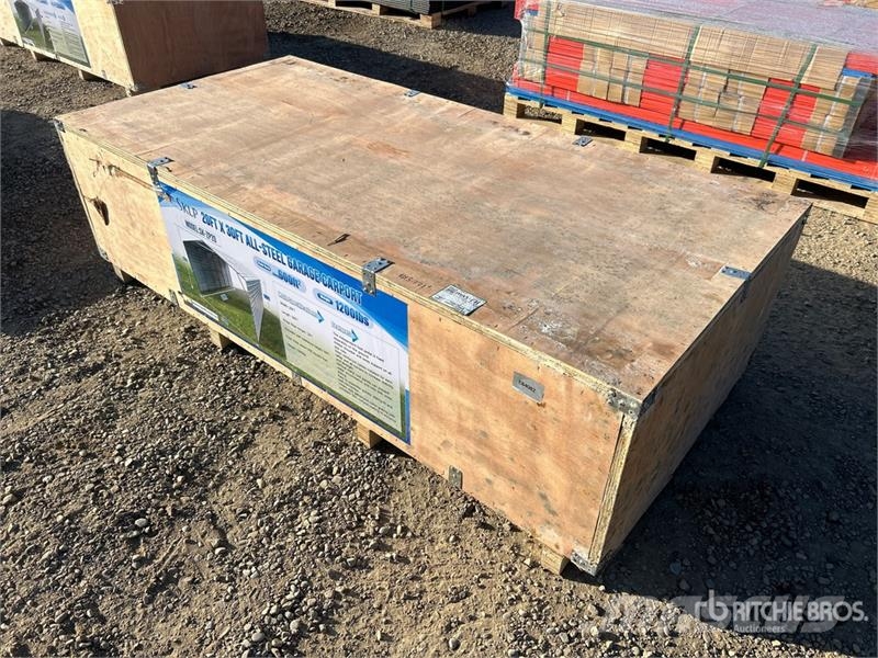  SKLP SK-ZP20 20 ft x 30 ft All-Steel Enclosed Carp المباني الإطار الصلب