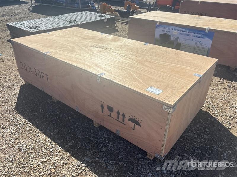  SKLP SK-ZP20 20 ft x 30 ft All-Steel Enclosed Carp المباني الإطار الصلب