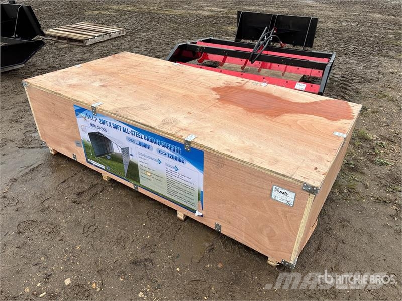 SKLP SK-ZP20 20 ft x 30 ft All-Steel Enclosed Carp Acélszerkezetes épületek