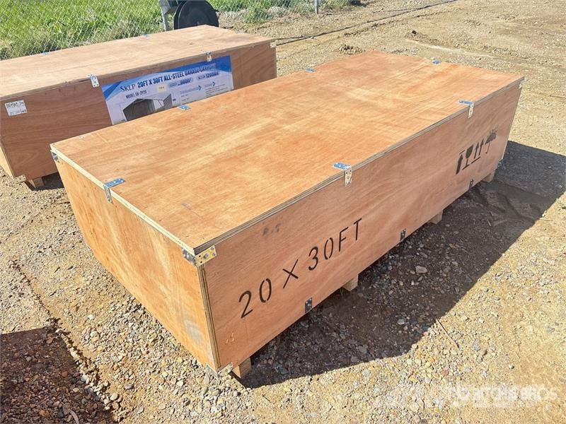 SKLP SK-ZP20 20 ft x 30 ft All-Steel Enclosed Carp Tērauda karkasa ēkas
