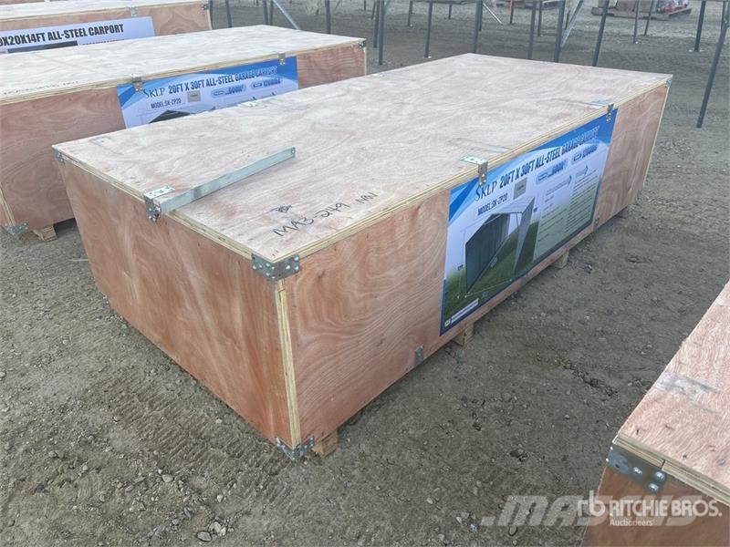  SKLP SK-ZP20 20 ft x 30 ft All-Steel Enclosed Carp Edificación de acero