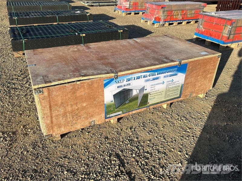 SKLP SK-ZP20 20 ft x 30 ft All-Steel Enclosed Carp المباني الإطار الصلب