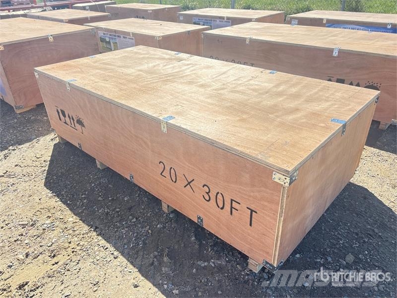 SKLP SK-ZP20 20 ft x 30 ft All-Steel Enclosed Carp Tērauda karkasa ēkas