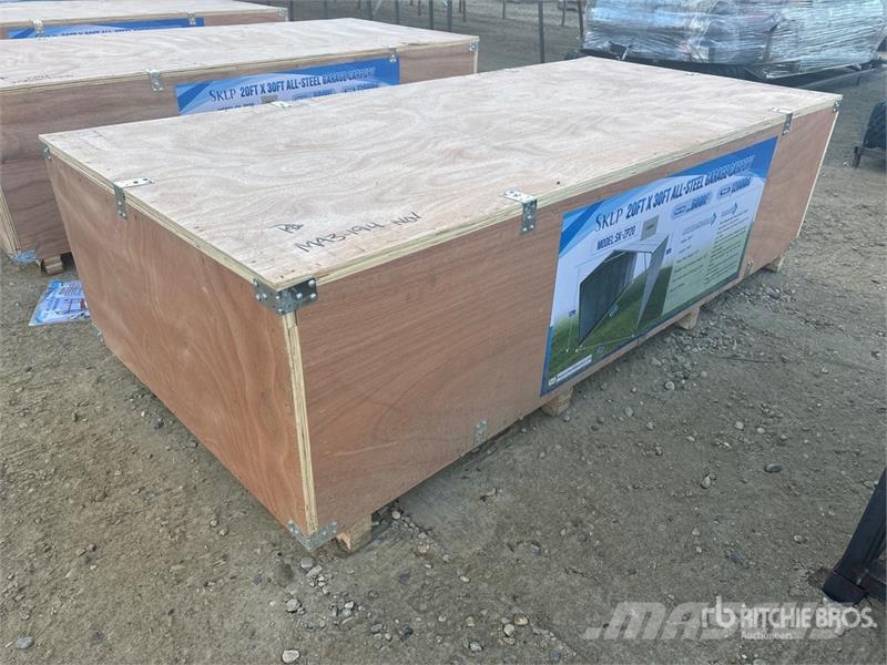  SKLP SK-ZP20 20 ft x 30 ft All-Steel Enclosed Carp Edificación de acero