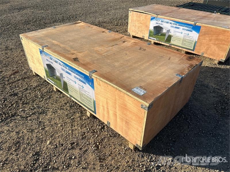 SKLP SK-ZP20 20 ft x 30 ft All-Steel Enclosed Carp المباني الإطار الصلب
